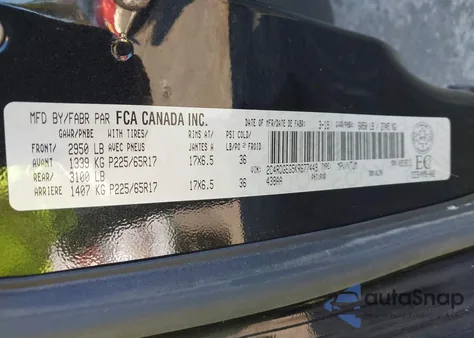 2019 Dodge Grand Caravan Gt из США, поврежденный, VIN 2C4RDGEG5KR677449